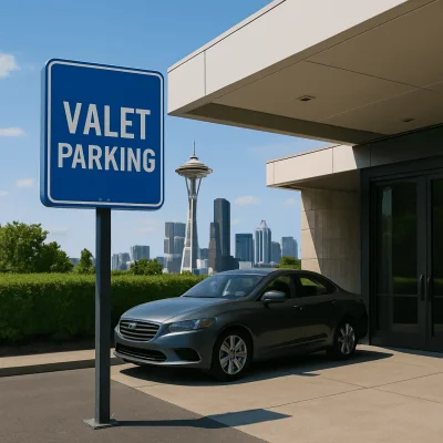 Seattle Valet Parking Facilities — Lanes, Booths & Wayfinding