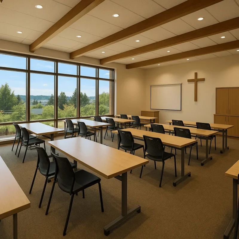 Seattle Religious Classroom Construction — AV, Storage & ADA