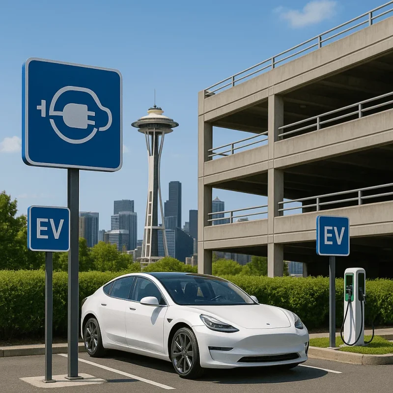 Seattle EV Charging Parking Facilities — Conduits, Power & Safety