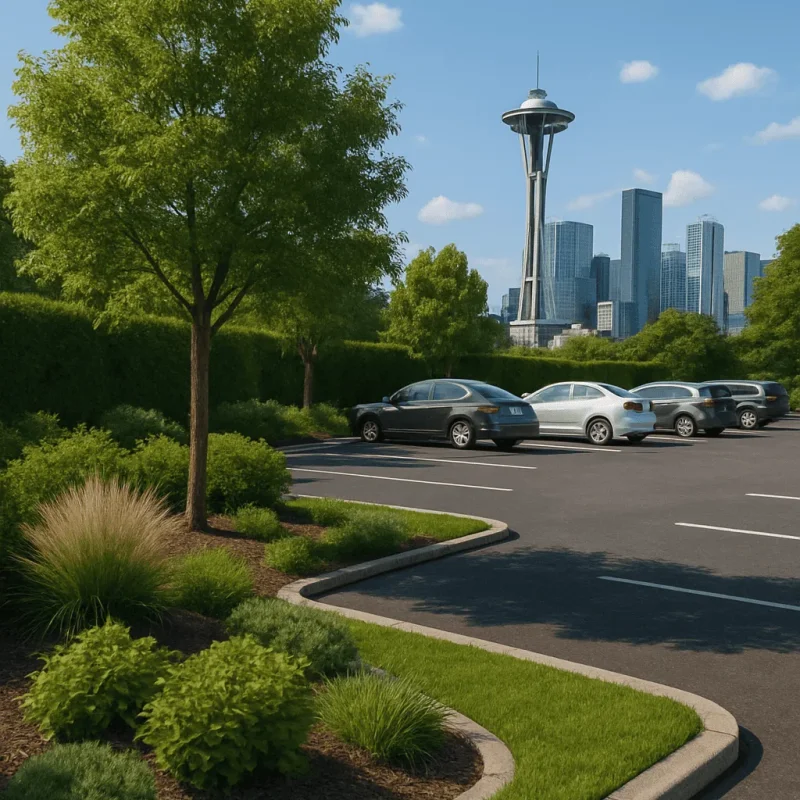 Seattle Parking Landscaping — Planting, Irrigation & Stormwater