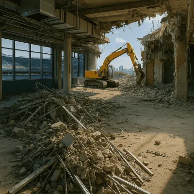 Seattle Sports Facility Interior Demolition — Soft Strip, Saw-Cut & Haul-Off