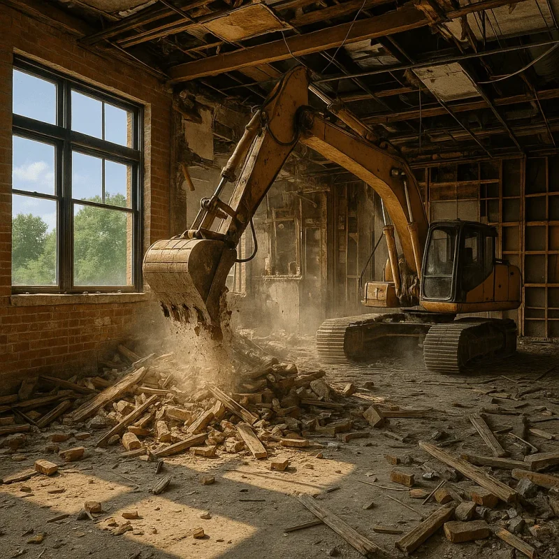 Seattle Restaurant Interior Demolition — Soft Strip, Saw-Cut & Haul-Off