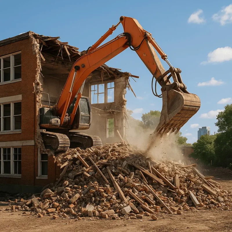 Seattle Educational Exterior Demolition — Façades, Canopies & Hardscape