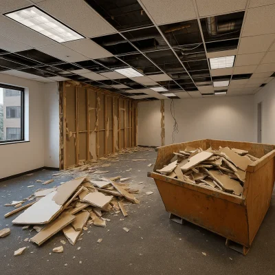 Seattle Office Interior Demolition — Soft Strip, Saw-Cut & Haul-Off