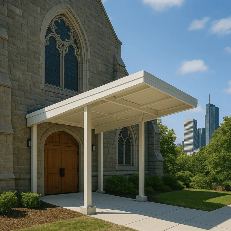 Seattle Religious Entrances & Canopies — Vestibules, Sliding Doors & Lighting