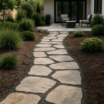 Stone Walkway Construction and Remodeling in Bellevue, WA