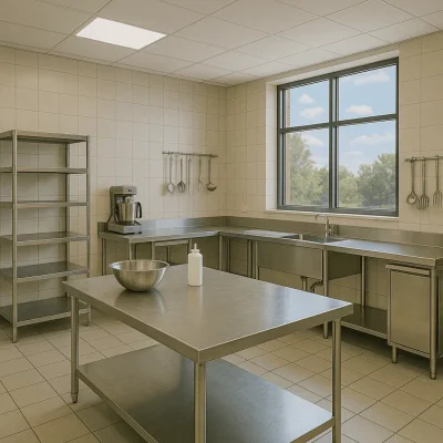 Seattle Prep Kitchen Construction — Sinks, Worktables & Wash Zones