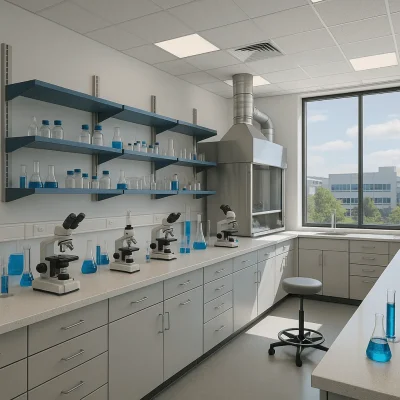Seattle Industrial Lab Construction — Casework, Fume Hoods & Utilities
